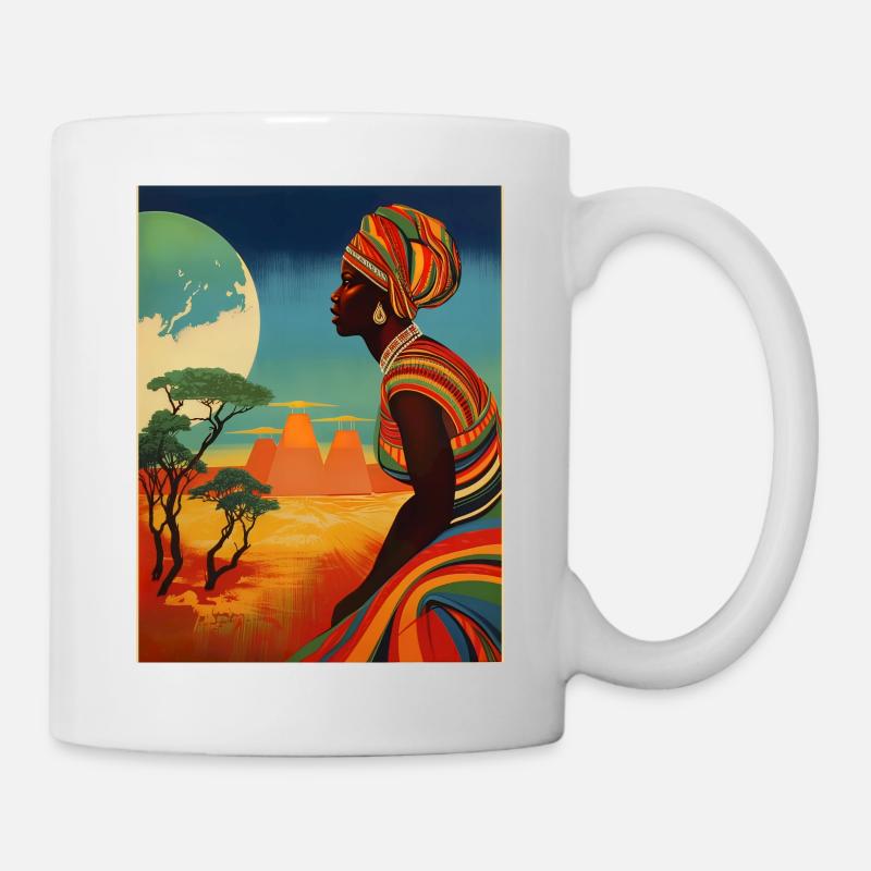 Femme Africaine - Mug blanc - blanc