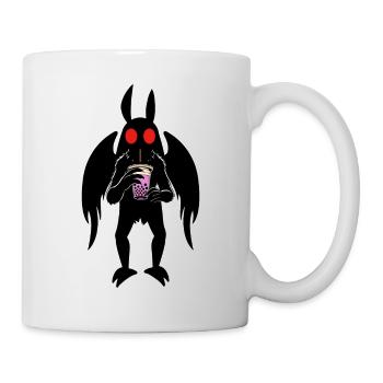 Mothman Bubble Tee - Tasse - Weiß - Rechts