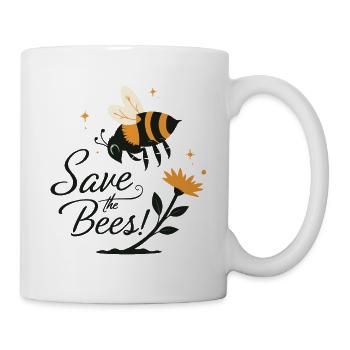 SAVE THE BEES! - Mug - white - Right