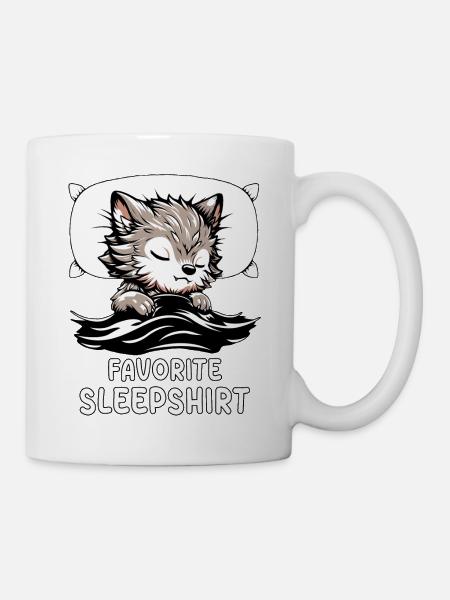 Werewolf Favorite Sleep - Tasse - Weiß