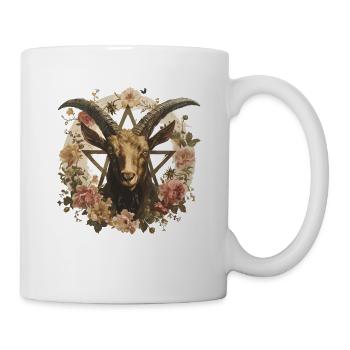 Ziege Luzifer Okkult Teufel Satan für Heavy Metal - Tasse - Weiß - Rechts