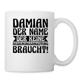 Prénom Damian - Mug blanc - blanc - Droite