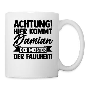 Prénom Damian - Mug blanc - blanc - Droite