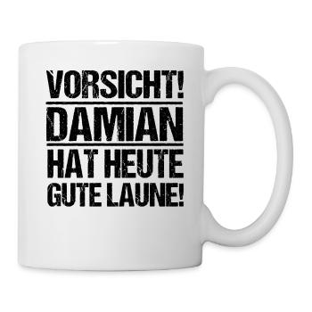 Prénom Damian - Mug blanc - blanc - Droite