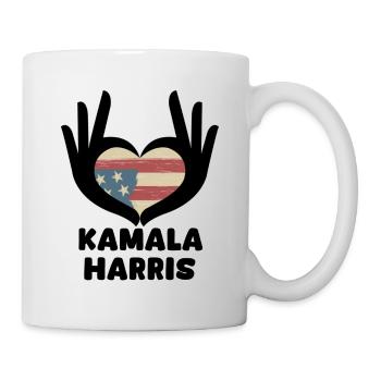 Kamala Harris Heart Hand - Mug - white - Right