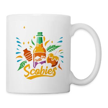 Angetrieben vom Kombucha Pilz - Tasse - Weiß - Rechts