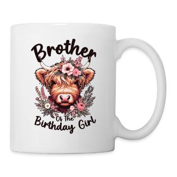 Brother Of The Birthday Girl - Mug - white - Right