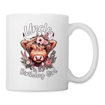 Uncle Of The Birthday Girl - Tasse - Weiß - Rechts