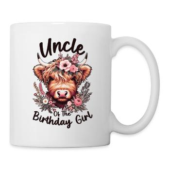 Uncle Of The Birthday Girl - Tasse - Weiß - Rechts