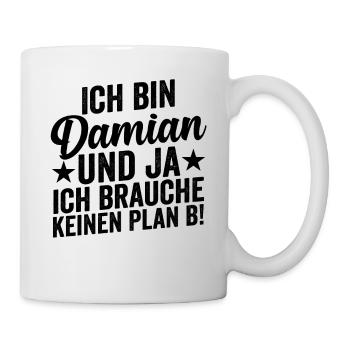 Vorname Damian - Tasse - Weiß - Rechts