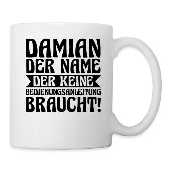 First name Damian - Mug - white - Right