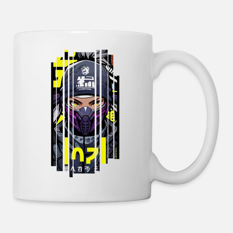 Man Geometric ninja gaming - Mug - white