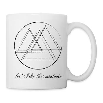 Berg / let's hike this mountain - Mug - white - Right