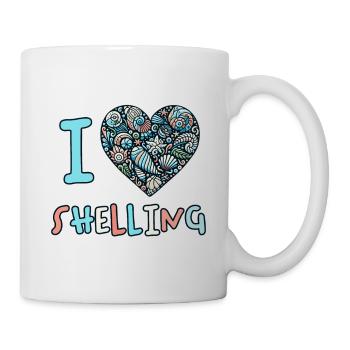 J’aime bombarder des coquillages Shell Collector Gift - Mug blanc - blanc - Droite