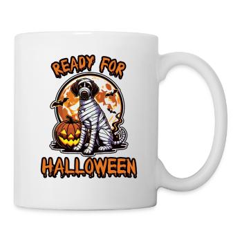 Halloween Ready Dog Mummy Pumpkin - Mug - white - Right