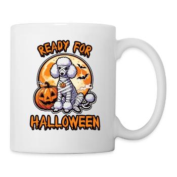 Ready for Halloween with Poodle - Mug - white - Right