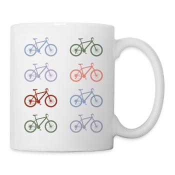 Mountain bikes - Tasse - Weiß - Rechts