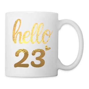 Hello 23 Gold - Mug - white - Right