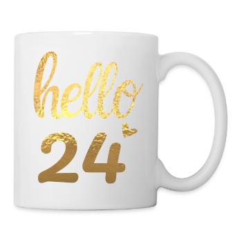 Hello 24 gold - Mug - white - Right