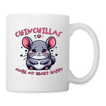 Chinchilla disant drôle de cadeau de chinchilla - Mug blanc - blanc - Droite
