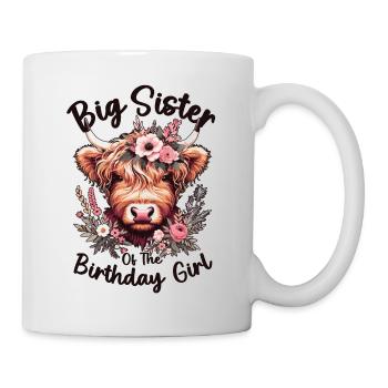 Big Sister Of The Birthday Girl - Mug - white - Right