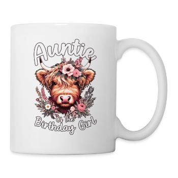 Auntie Of The Birthday Girl - Mug - white - Right