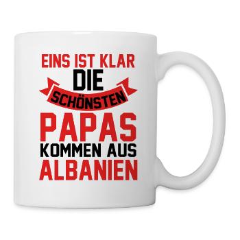 Albanian Albanian Dad Father Albania - Mug - white - Right