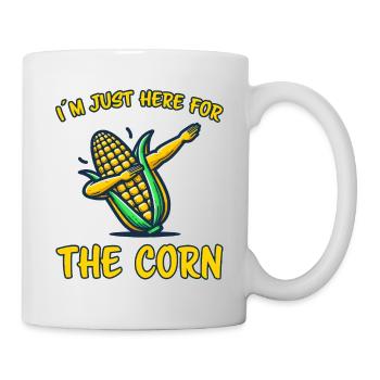 Corn on the cob saying corn funny corn on the cob gift - Mug - white - Right
