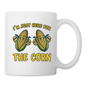 Corn on the cob saying corn funny corn on the cob gift - Mug - white - Right