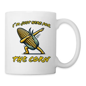 Corn on the cob saying corn funny corn on the cob gift - Mug - white - Right
