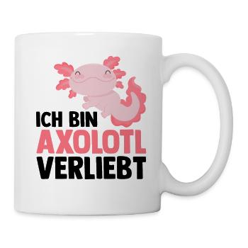 Axolotl - Tasse - Weiß - Rechts