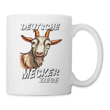 CHÈVRE ALLEMANDE QUI GROGNE - Mug blanc - blanc - Droite