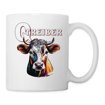 KUH Q-TREIBER - Tasse - Weiß - Rechts