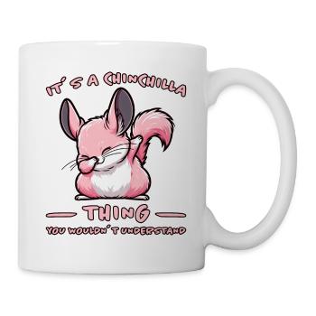 Dabbing Chinchilla Dire Blague Chinchilla Cadeau - Mug blanc - blanc - Droite