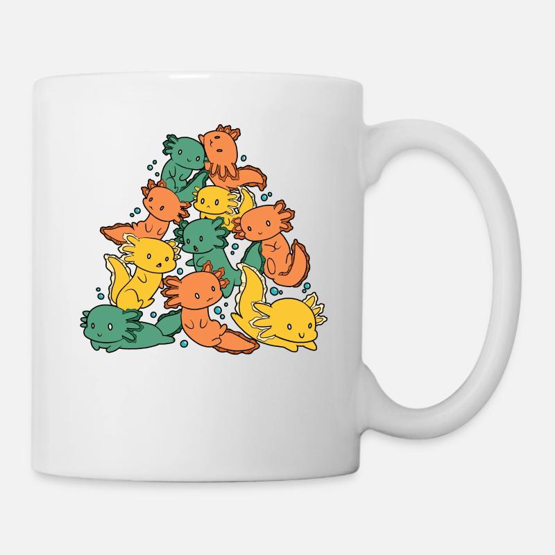 Axolotl - Tasse - Weiß