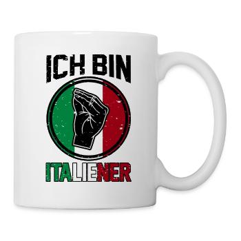 Italien Italiener Vaffanculo - Tasse - Weiß - Rechts