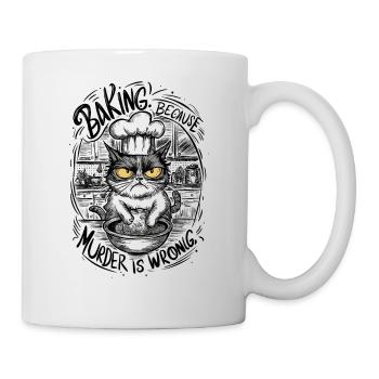 Cuisiner parce que le meurtre est mal - Mug blanc - blanc - Droite