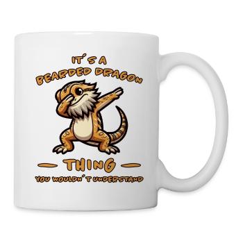 Dabbing Bearded Dragons Saying Joke Bearded Dragons Gift - Mug - white - Right