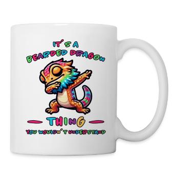 Dabbing Bearded Dragons Saying Joke Bearded Dragons Gift - Mug - white - Right