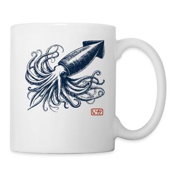 Calmar vintage rétro - Mug blanc - blanc - Droite