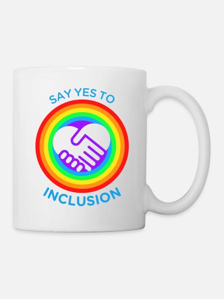 SAY YES TO INCLUSION - Mug blanc - blanc