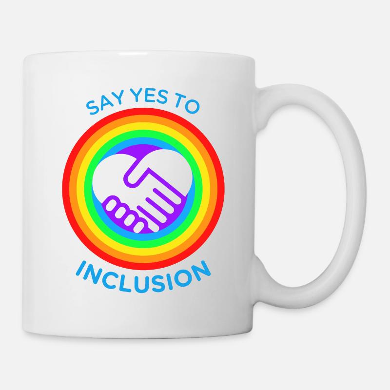 SAY YES TO INCLUSION - Mug blanc - blanc