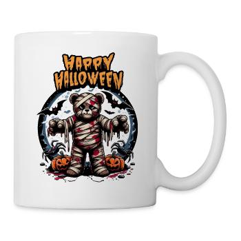 Happy Halloween Teddy Bear Zombie Halloween Costume - Mug - white - Right