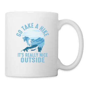 Allez faire une randonnée, c’est vraiment sympa à l’extérieur du randonneur Hiki - Mug blanc - blanc - Droite