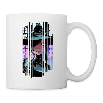 Geometrische Halloween-Hexe - Tasse - Weiß - Rechts