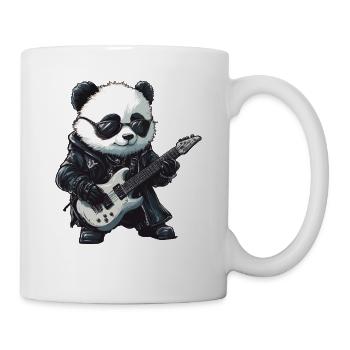 Heavy Metal Panda Rocker with Guitar - Mug - white - Right