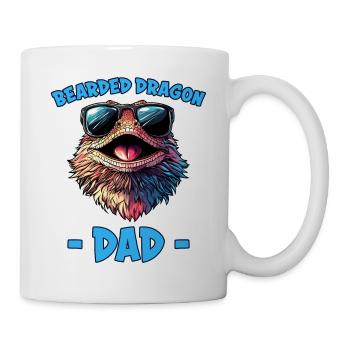 Bartagamen Spruch Dad Lustiges Bartagamen Geschenk - Tasse - Weiß - Rechts