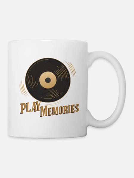 TOURNE-DISQUES - Mug blanc - blanc
