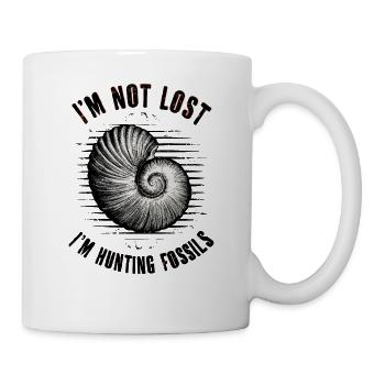 I'm Not Lost I'm Hunting Fossils - Mug - white - Right