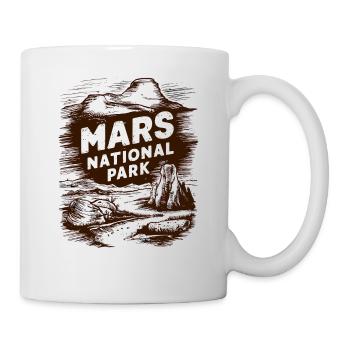 Parc national de Mars - Mug blanc - blanc - Droite